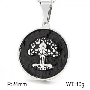 Stainless Steel Black-plating Pendant - KP46112-K