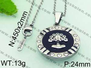 Stainless Steel Black-plating Pendant - KP46121-K