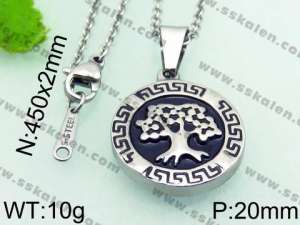 Stainless Steel Black-plating Pendant - KP46122-K