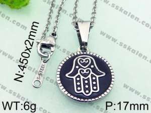 Stainless Steel Black-plating Pendant - KP46123-K