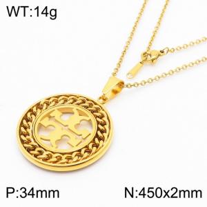 Stainless Steel Gold-plating Pendant - KP47247-K