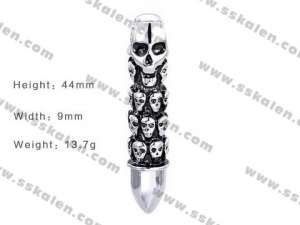 Stainless Skull Pendants - KP48085-K