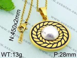 Stainless Steel Gold-plating Pendant - KP48474-K