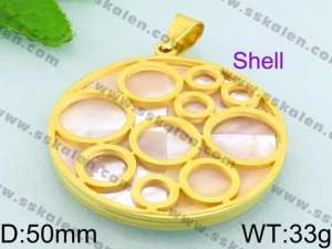 SS Shell Pearl Pendant - KP48482-K