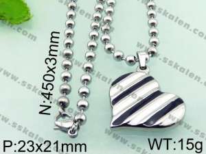 Stainless Steel Black-plating Pendant - KP48581-TSC