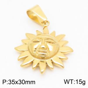 Stainless Steel Gold-plating Pendant - KP48702-BD