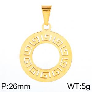 Stainless Steel Gold-plating Pendant - KP48793-K