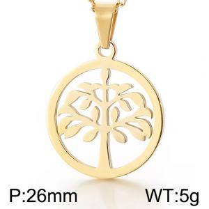 Stainless Steel Gold-plating Pendant - KP48794-K