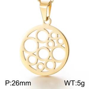 Stainless Steel Gold-plating Pendant - KP48795-K