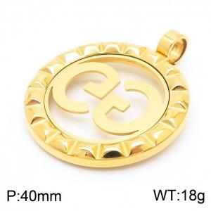 Stainless Steel Gold-plating Pendant - KP48941-K