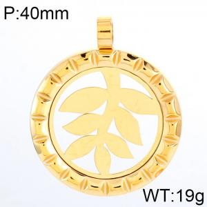 Stainless Steel Gold-plating Pendant - KP48949-K