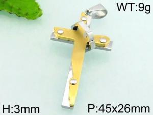 Stainless Steel Cross Pendant - KP49134-HR