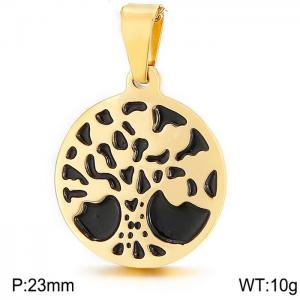 Stainless Steel Gold-plating Pendant - KP49253-K