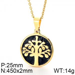 Stainless Steel Gold-plating Pendant - KP49267-K