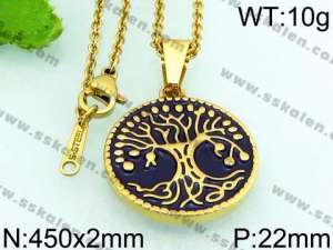 Stainless Steel Gold-plating Pendant - KP49271-K