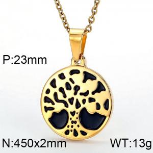 Stainless Steel Gold-plating Pendant - KP49278-K