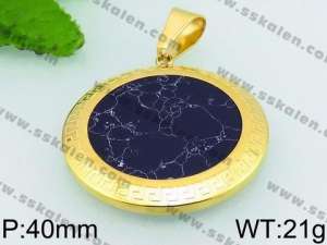 Stainless Steel Gold-plating Pendant - KP49570-K