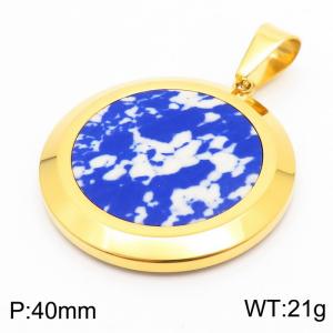 Stainless Steel Gold-plating Pendant - KP49572-K