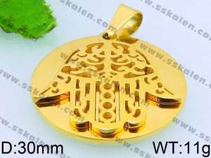 Stainless Steel Gold-plating Pendant - KP50271-Z