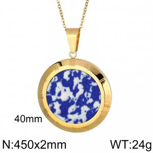 Stainless Steel Gold-plating Pendant - KP50660-K