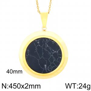 Stainless Steel Gold-plating Pendant - KP50662-K