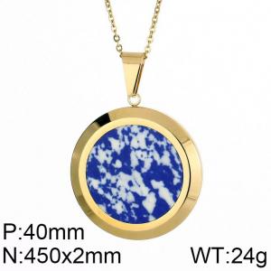 Stainless Steel Gold-plating Pendant - KP50663-K