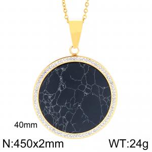 Stainless Steel Gold-plating Pendant - KP50668-K