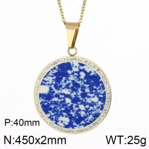 Stainless Steel Gold-plating Pendant - KP50669-K