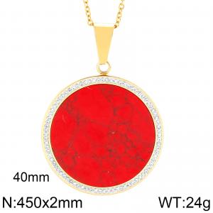 Stainless Steel Gold-plating Pendant - KP50670-K