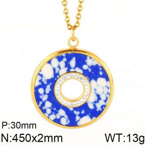 Stainless Steel Gold-plating Pendant - KP50675-K