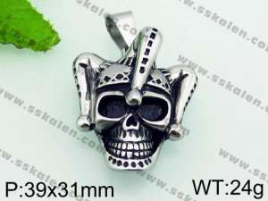 Stainless Skull Pendants - KP51025-TOT