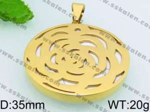 Stainless Steel Gold-plating Pendant - KP51107-K