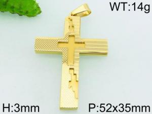 Stainless Steel Cross Pendant - KP52119-KL