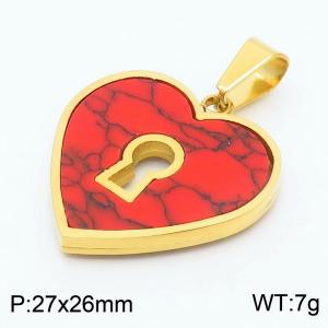 Stainless Steel Gold-plating Pendant - KP52381-K