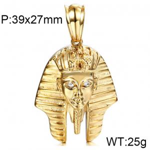 Stainless Steel Gold-plating Pendant - KP52609-BD