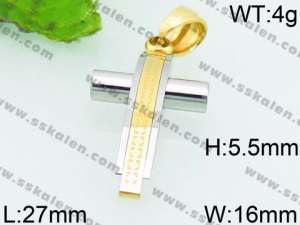 Stainless Steel Cross Pendant - KP52959-JE