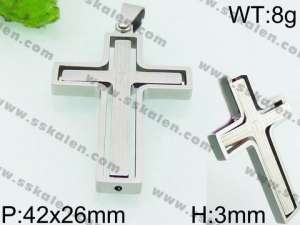 Stainless Steel Cross Pendant - KP52968-JE