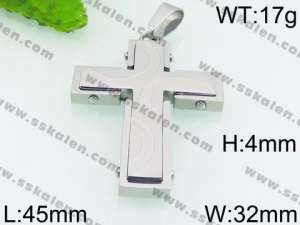 Stainless Steel Cross Pendant - KP52992-JE