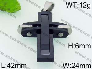 Stainless Steel Cross Pendant - KP52998-JE