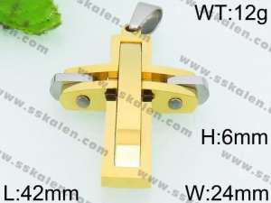 Stainless Steel Cross Pendant - KP52999-JE