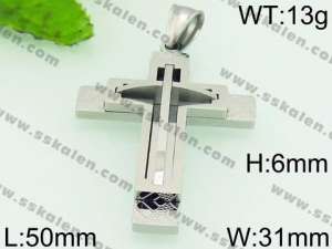 Stainless Steel Cross Pendant - KP53010-JE