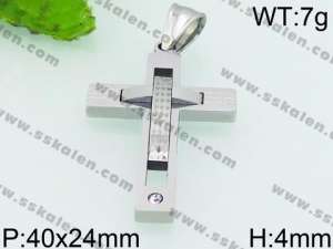 Stainless Steel Cross Pendant - KP53018-JE