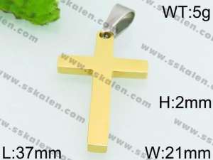 Stainless Steel Cross Pendant - KP53035-JE