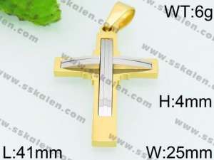 Stainless Steel Cross Pendant - KP53060-JE