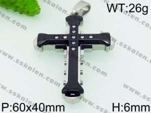 Stainless Steel Cross Pendant - KP53409-JE