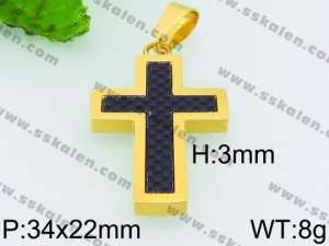 Stainless Steel Cross Pendant - KP53514-JE