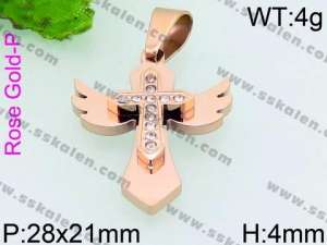 Stainless Steel Cross Pendant - KP53531-JE