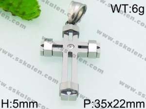 Stainless Steel Cross Pendant - KP53536-JE