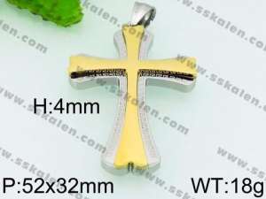 Stainless Steel Cross Pendant - KP53545-JE