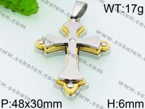 Stainless Steel Cross Pendant - KP53628-JE